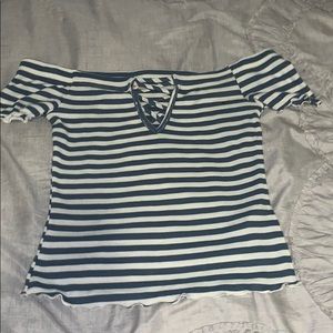 Off the shoulder crop top
